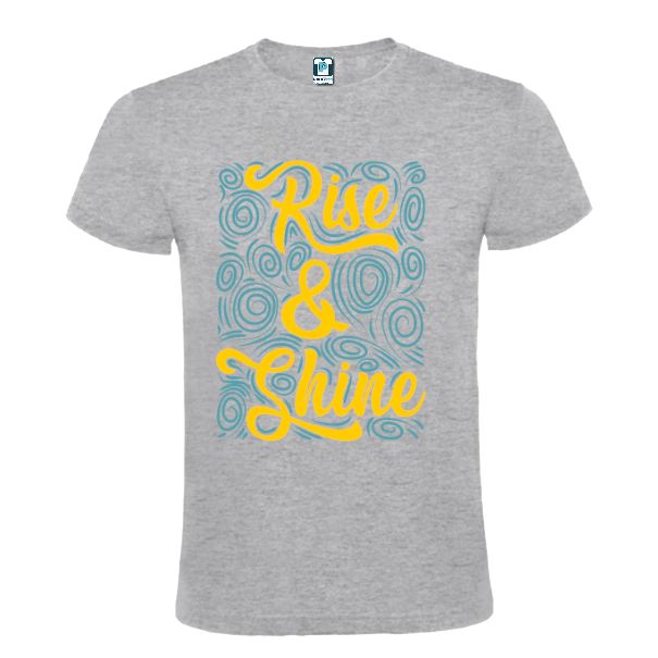 Tricou bărbați - Rise & Shine - Gri sport Tricou bărbați - Rise & Shine - Gri sport