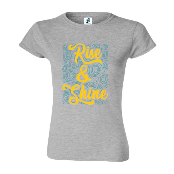 Tricou de damă - Rise & Shine - Gri sport Tricou de damă - Rise & Shine - Gri sport