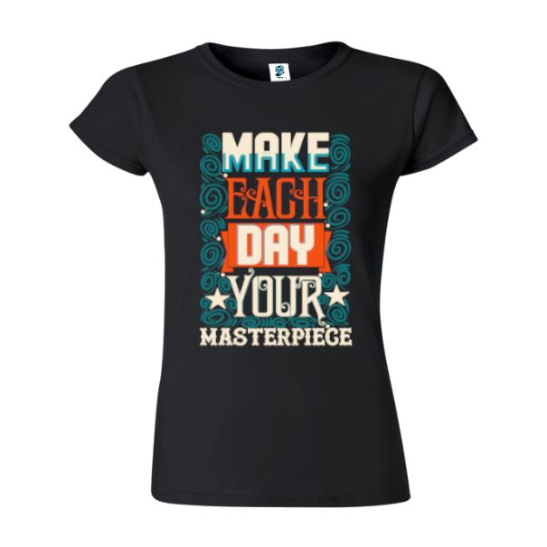 Tricou damă - Masterpiece - Negru