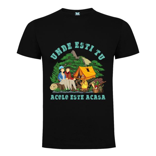 Tricou bărbați - Unde ești tu - Negru