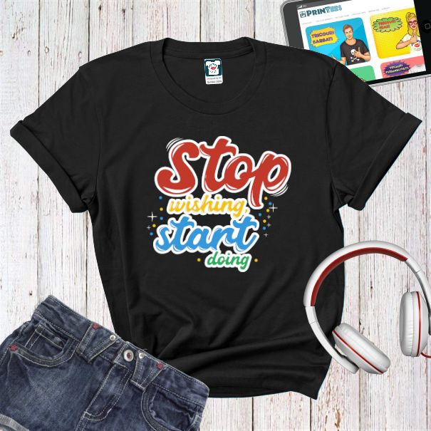 Tricou damă - Stop wishing