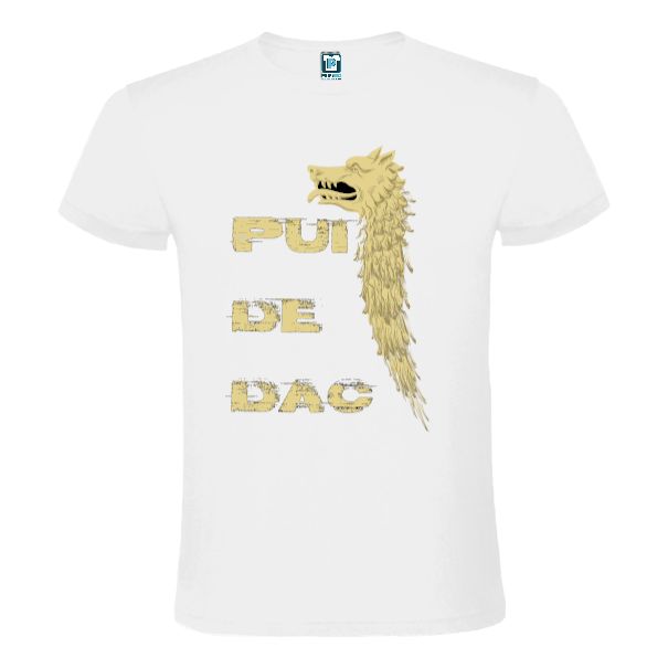 Tricou bărbați - Pui de dac - Dracon - Alb