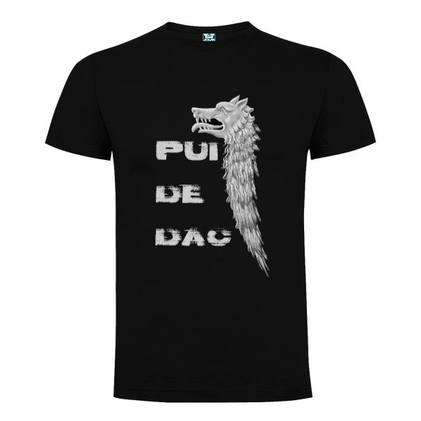 Tricou barbati - Dracon - Pui de dac - Negru
