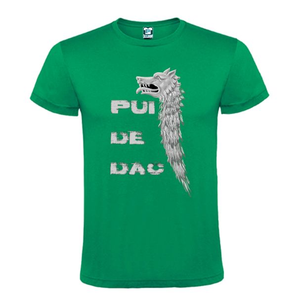 Tricou barbati - Dracon - Pui de dac - Verde