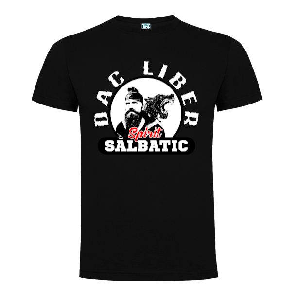 Tricou bărbați - Dac liber - Spirit sălbatic - Negru