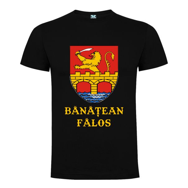 Tricou bărbați - Stema Banatului - Negru