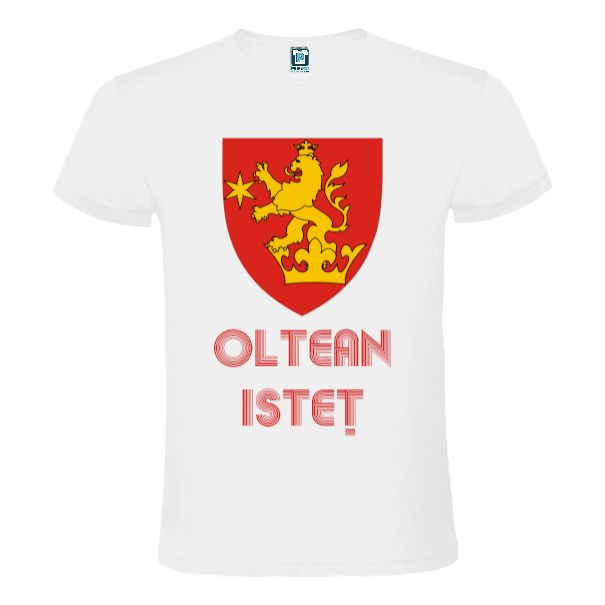 Tricou bărbați - Stema Olteniei - Alb