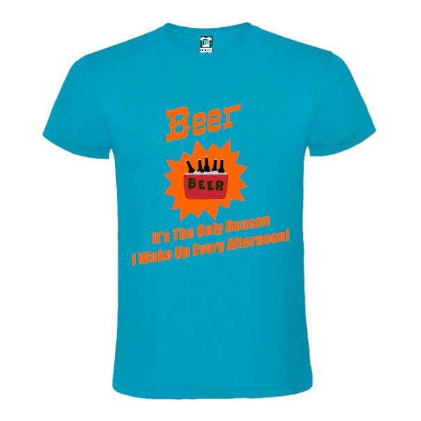 Tricou bărbați - Beer Reason - Albastru atol