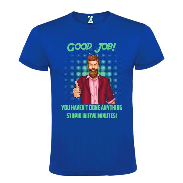 Tricou bărbați - Good job - Albastru