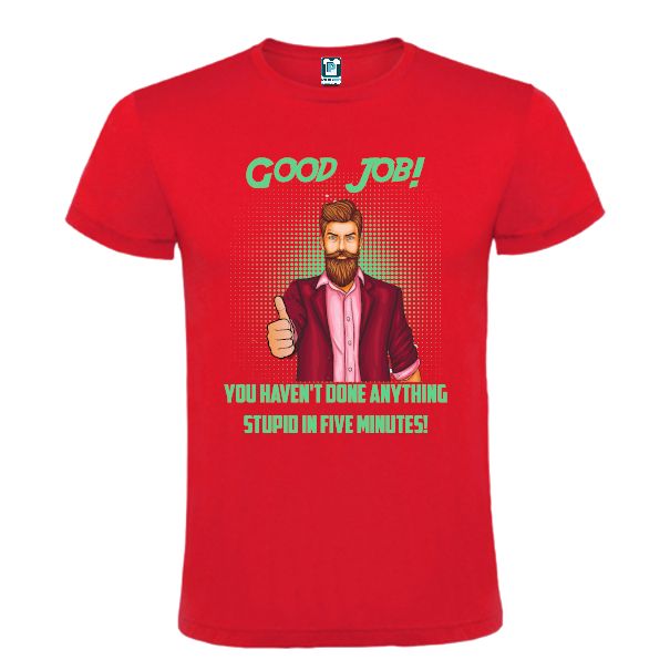 Tricou bărbați - Good job - Roșu