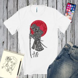 Tricou bărbați - Războinic Samurai cu sabie