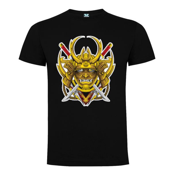 Tricou bărbați - Samurai cu armura aurie