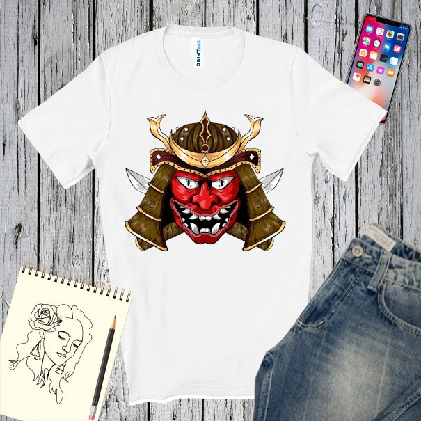 Tricou bărbați - Demon Samurai