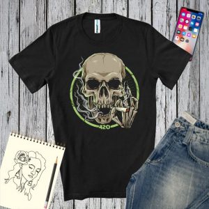 Tricou bărbați - Smoking Skull