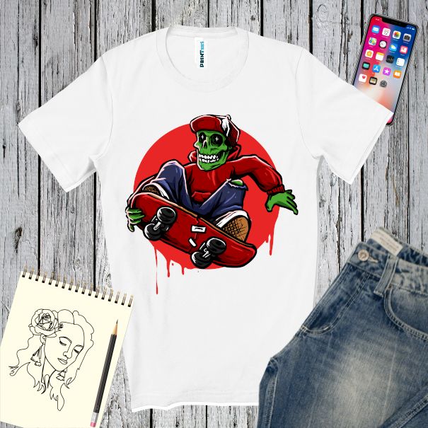 Tricou bărbați - Jumping Hell Skater