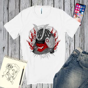 Tricou bărbați - Samurai cu flăcări