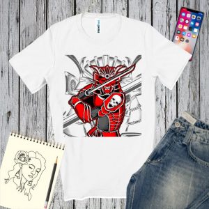 Tricou bărbați - Samurai armură roșie