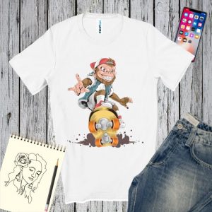 Tricou bărbați - Maimuța pe skateboard