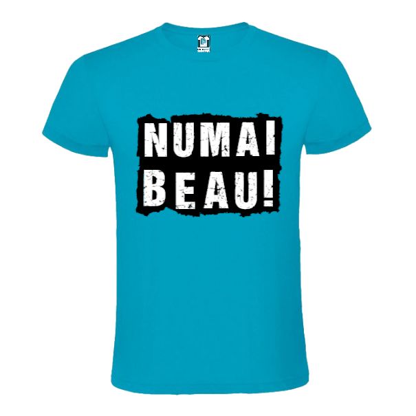 Tricou bărbați - Numai beau! - Albastru atol