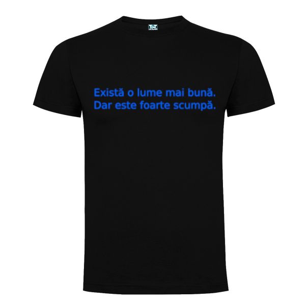 Tricou bărbați - Lume mai bună - Negru