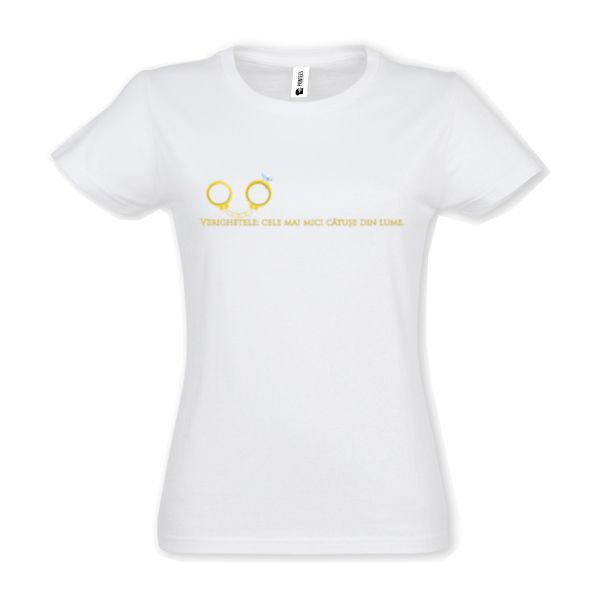 Tricou damă - Verighetele - Alb