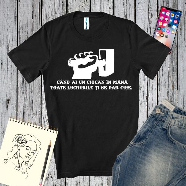 Tricou bărbați - Ciocan și cuie