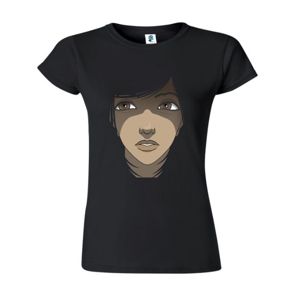 Tricou de damă - Fată brunetă