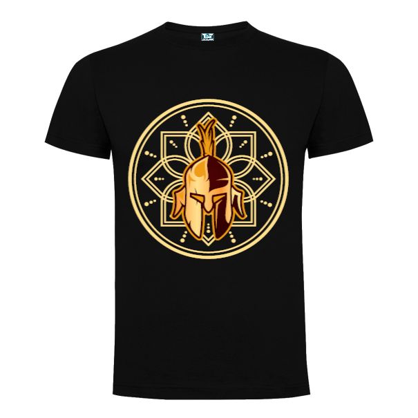 Tricou din bumbac pentru bărbați imprimat cu o casca de războinic antic Tricou bărbați - Casca de războinic