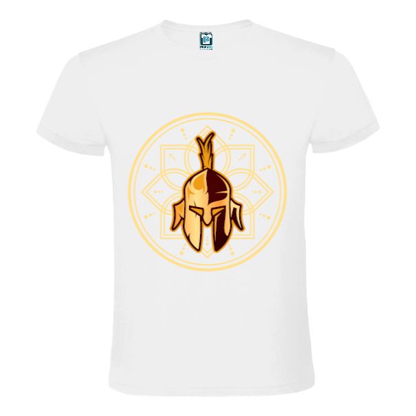 Tricou din bumbac pentru bărbați imprimat cu o casca de războinic antic Tricou bărbați - Casca de războinic