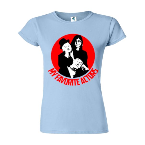 Tricou damă - Stan, Ollie și Mia