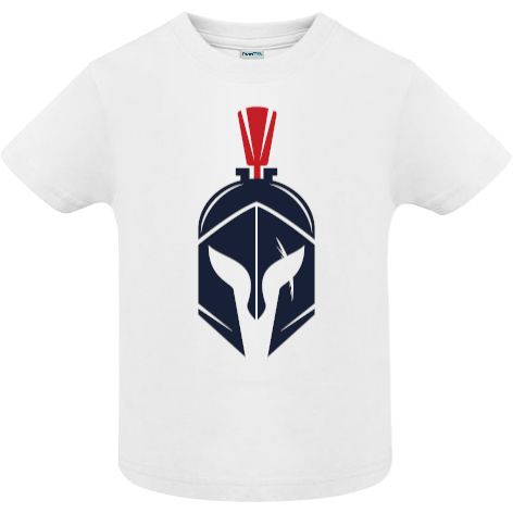 Tricou copii - Cască neagră de războinic