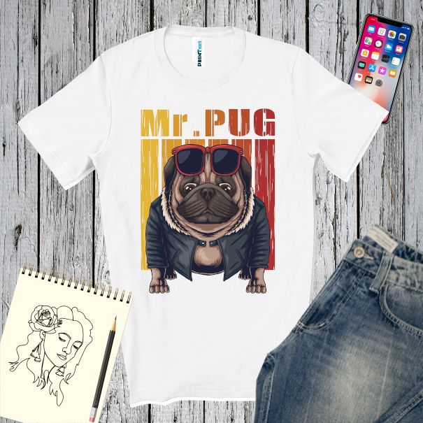 Tricou bărbați - Mr. Pug II