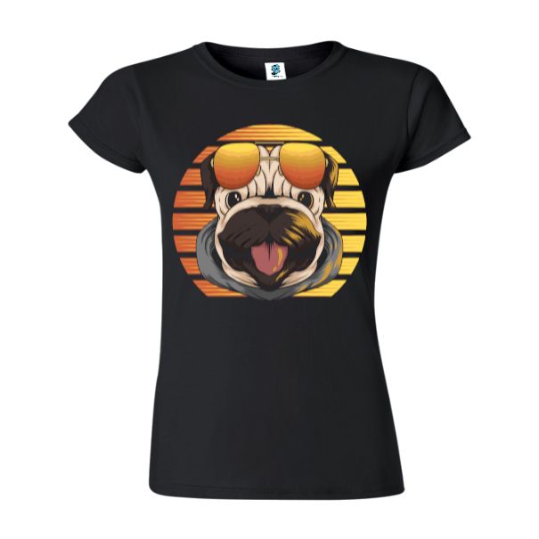 Tricou damă - Happy Pug