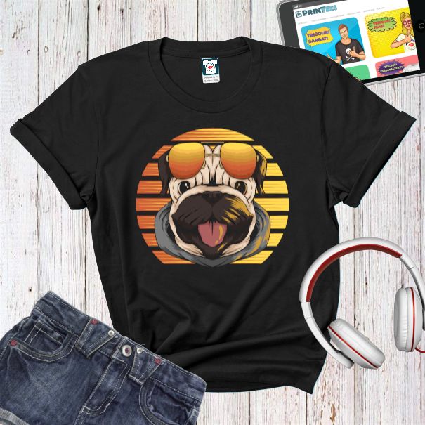 Tricou damă - Happy Pug