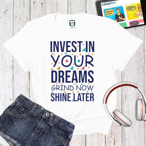 Tricou damă - Invest in dreams