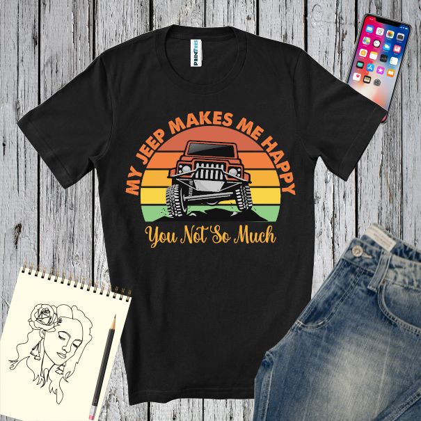 Tricou bărbați - Happy Jeep