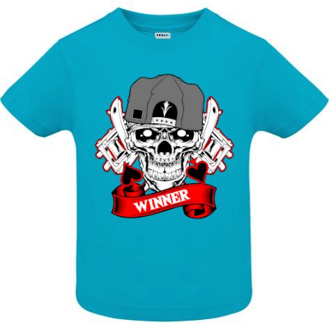 Tricou copii - Winner Skull