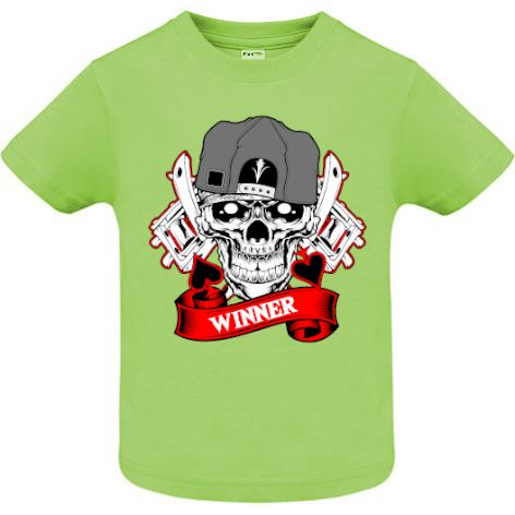 Tricou copii - Winner Skull