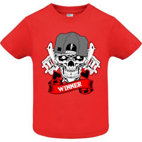 Tricou copii - Winner Skull