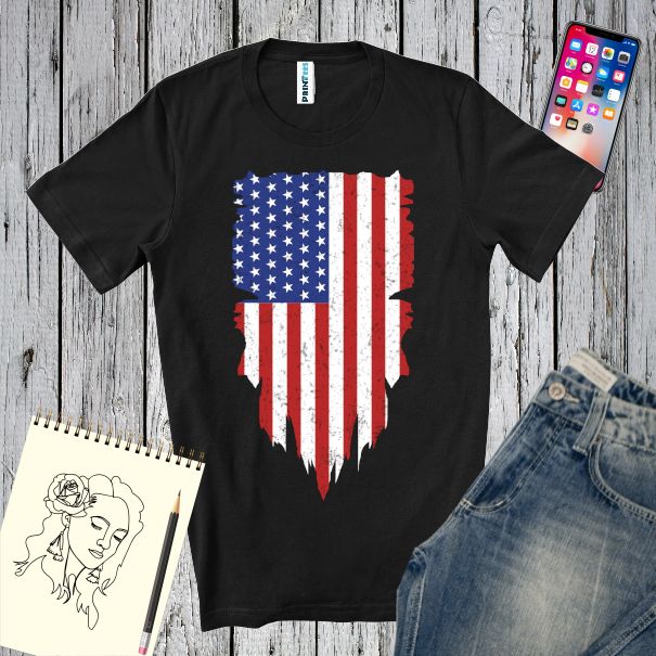 Tricou bărbați - Drapel american