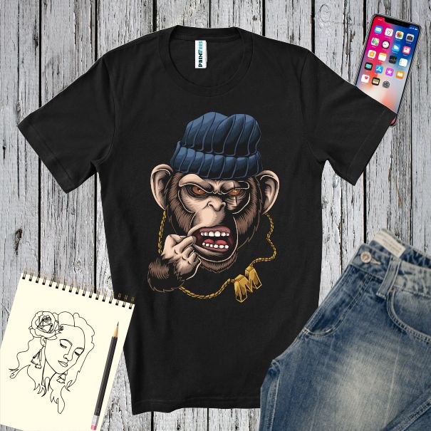 Tricou bărbați - Maimuța Gangster