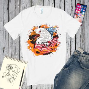 Tricou bărbați - Vulturul cu drapel