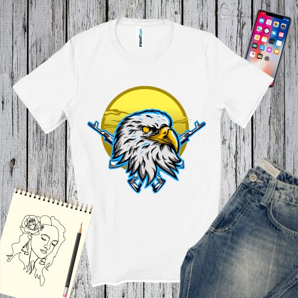 Tricou bărbați - Vulturul la apus