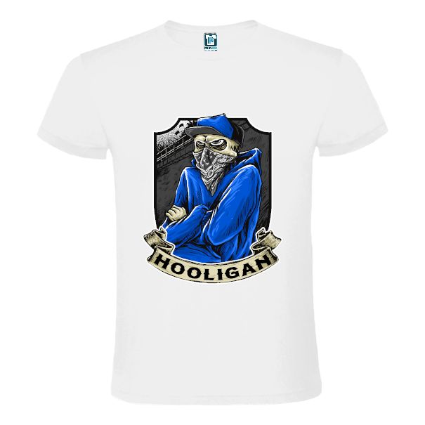 Tricou bărbați - Blue Hooligan - pentru cei mai extremiști suporteri ai unei echipe cu echipament albastru Tricou bărbați - Blue Hooligan