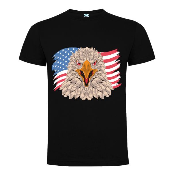 Tricou bărbați - Vultur cu drapel american