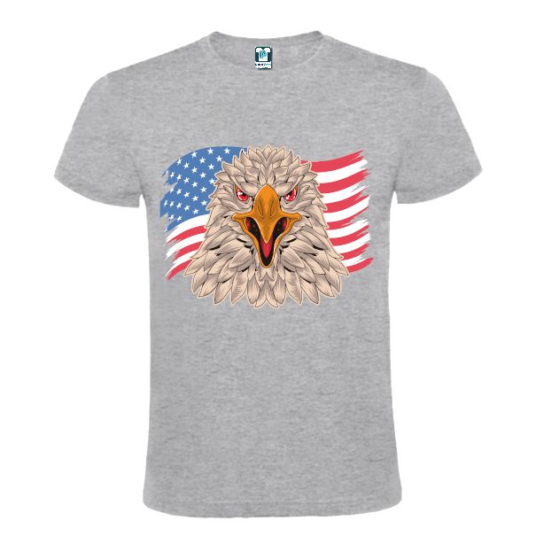 Tricou bărbați - Vultur cu drapel american