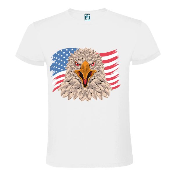 Tricou bărbați - Vultur cu drapel american