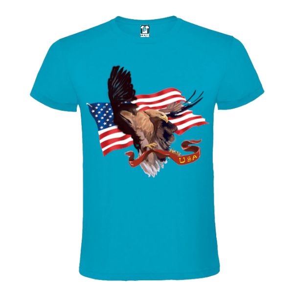 Tricou bărbați - Acvila americană în zbor