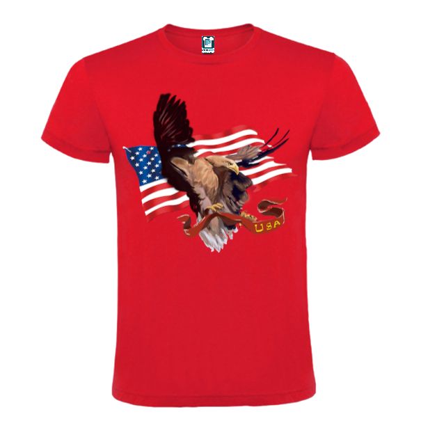 Tricou bărbați - Acvila americană în zbor