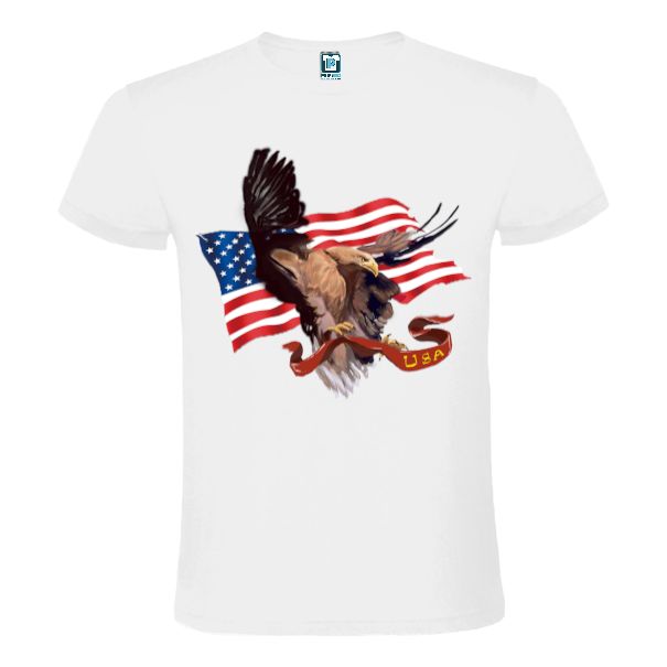 Tricou bărbați - Acvila americană în zbor